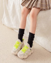 Girl 5-12 Years 7 Pairs Autumn Winter Slouch Cotton Socks Long Crew Socks